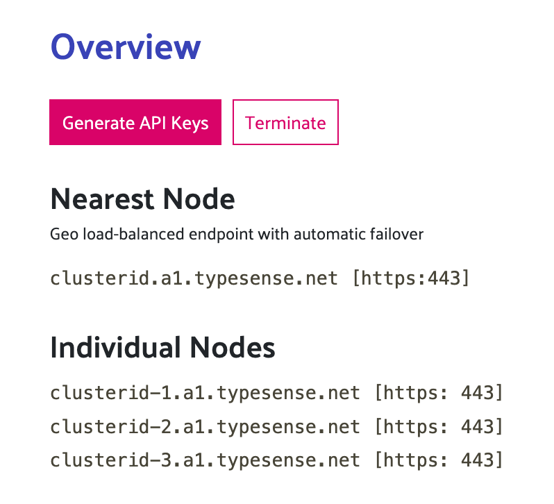 Typesense Cloud SDN 主机名